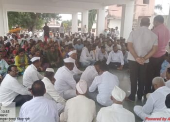 शेटफळगढे पाणीपुरवठा योजनेच्या तलावासाठी व आरोग्य केंद्रासाठी जागा देण्याचा ग्रामसभेचा ठराव