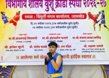 *आदित्य कुंभार याने पुणे विभागीय शासकीय शालेय वुशू क्रीडा स्पर्धेत दुसरा क्रमांक मिळवून  पटकावले रौप्य पदक*